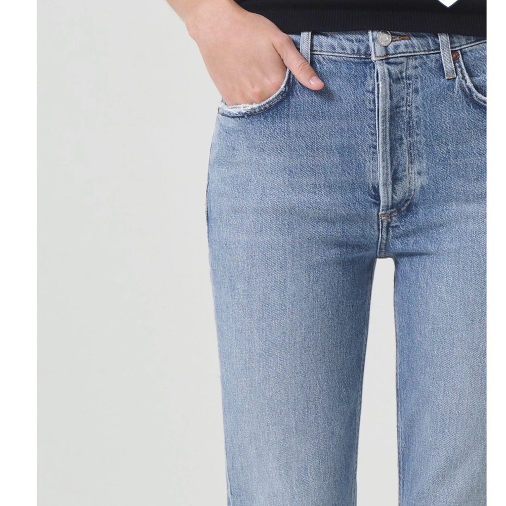 Agolde Riley Ankle Crop Jeans - Picture 3 of 11